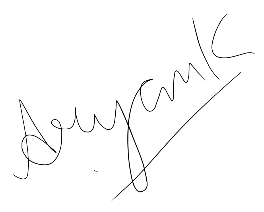 Aryan Khudlain signature